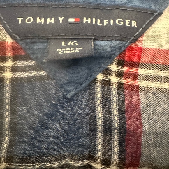 Tommy Hilfiger patriotic plaid size Large button down shirt - Picture 7 of 8